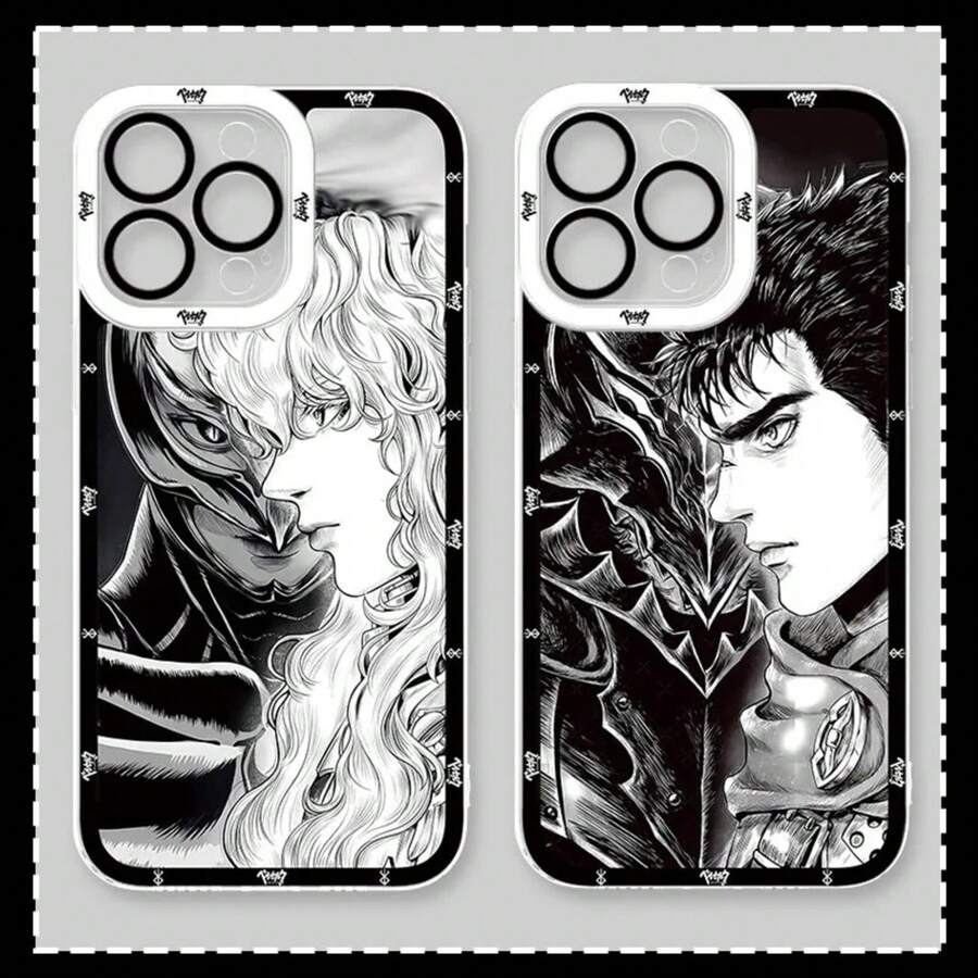 Funda compatible con 16 Pro Max 15 14 Plus 13 12 11 Pro XR XS X 8 7 SE 2020 Guts Anime, funda de silicona suave transparente, compatible con funda de 17, funda de 17 Pro, funda de 17 Pro Max - 5 - Ver 1