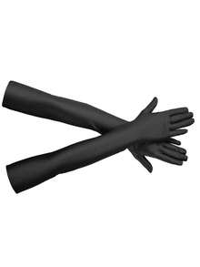 53% Spandex UV Protection Long Gloves, Women's, Suitable For Nightclub, Wedding And Performance Occasions, Spandex Material - Black - View 2