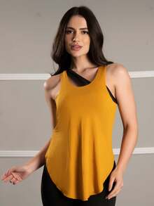 BumBum Fitness Tank Top 10826 - Mustard Yellow - View 1