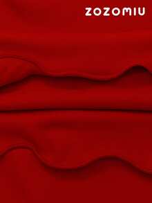 Sudadera Oversize Red Power para Mujer – Estilo Vibrante con Capucha y Toque Urbano Moderno - Rojo - Ver 4