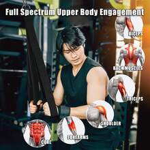 1 Stück Fitness Widerstandsbänder für Trizeps Arm Stärke Seil Ziehen Gym Workout Trizeps Seil Kabel Anbindung Training Pulldown