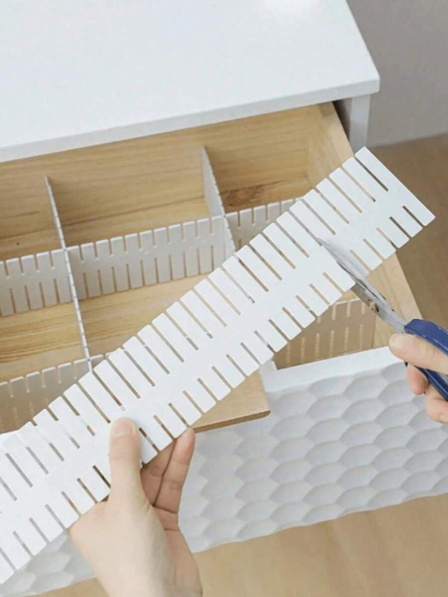 2pcs/Set Random Color Drawer Organizer Divider, Kitchen Cabinet Separator