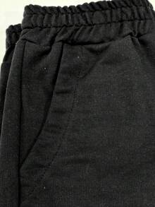 3-Piece Set Of Stylish Men's Sweatshirt Shorts, Foreign Blogger, Trap Look, Bodybuilder, End Of Year - Đen, nâu và xám - Xem 5