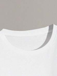 Men Plus Size T-Shirts - White - View 4