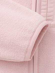 Balabala Tween Girl Fleece Jacket, Autumn Winter Warm Coat For Boys & Girls, Stylish & Cozy - Pink - View 5