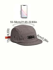 1 件圆形骷髅图案短檐棒球帽，休闲可调节太阳帽，男女通用，适合春夏季，适合日常穿着、运动、旅行、万圣节