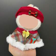 Ropa solo apta para muñeca , conjunto de atuendos de muñeca de Navidad con colgante y figura vestible, generación 1-3
