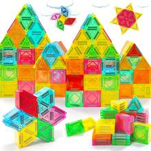 40/80/160 Stücke - Magnetische Bauklötze Set für Jungen und Mädchen, MINT-Bildungsspielzeug zum Bauen, fördert die Geschicklichkeit von Kindern, kreatives Lernpuzzle Geschenk, aus ABS-Material - Verschiedenfarbig - Übersicht 8