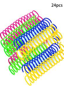 Cat Toys, Cat Spring Ball Retractable Spring Toys, Colorful Spring Tubes, Interactive Rolling Ball Colorful Lively Coils, Spring Action Toys For Caged Mice, Cat Pet Supplies Indoor, Sturdy And Long-Lasting, Encourages Cats To Exercise, Random Color