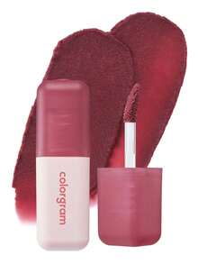 Colorgram NUDE BLUR TINT  | Soft Velvet Matte Liquid Lipstick & Cheek Tint | Lightweight Blurring Tint For A Smooth & Airbrushed Finish | Long-Lasting & Non-Sticky Formula - 10 DEAD ROSE - 十朵枯萎的玫瑰 - 查看 1