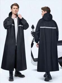 1 pelerină de ploaie universală EVA, pelerină de ploaie impermeabilă îngroșată, unisex cu glugă, rezistentă la vânt, cu uscare rapidă și respirabilă - potrivită pentru ciclism, drumeții și aventuri în aer liber, rechizite pentru întoarcerea la școală, pelerină de ploaie la modă de înaltă calitate, alegeri de primăvară-vară, cadouri pentru domnișoare de onoare, cameră, decor dormitor, plajă, călătorie, pentru bărbați, pentru femei, vacanță-plajă, vară, vacanță, sărbătoare, esențial de călătorie, topuri pentru ieșiri în oraș, articole de uz casnic - Negru - Vizualizare 7