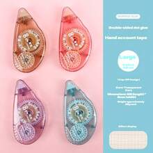 4个/套双面胶带卷轴，大号（宽0.8厘米*长5米），2025新款点状双面胶带，强力粘性胶带卷轴，适用于剪贴簿、家庭、学校、办公室、学生、手工爱好者 - 彩色 - 查看 15