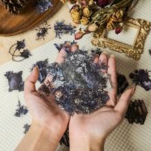 50 Stücke Transparente wasserfeste Aufkleber in Dunkelrosa Serie, geeignet für Wasserflaschen, Notizbücher, Gepäck, Handy, ideal als Partypreise, Geschenke zu Feiertagen/Geburtstagen