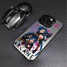 Funda de teléfono para niña de anime adecuada para 16, 15, 14, 13, 12, 11, Pro, X, XR, XS, 8 y Plus, con acabado mate resistente a los golpes.17  17promax - Negro - Ver 4