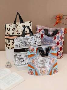 50 pièces Sacs cadeaux haut de gamme - Sacs multifonctionnels pour le shopping et les faveurs de fête pour les mariages, les anniversaires et plus - Sacs en plastique pour les petites entreprises et les événements