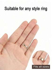 8/16/24pcs Transparent Ring Sizer Adjuster, Invisible Ring Resizer, Women Loose Ring Size Reducing Invisible Adhesive, DIY Sewing Jewelry Tools Set - Fit For Wedding Rings & Jewelry Comfort, Reducing Ring Guard For Loosen Rings - Multicolor - View 2
