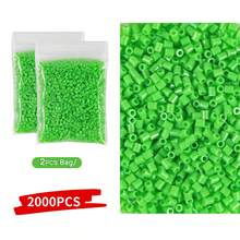 2000 piezas Cuentas de fusión de 2.6mm Mini Pixel Puzzle Cuentas de hierro Cuentas de fusión DIY de alta calidad, regalo hecho a mano, juguete educativo - Frijoles - Ver 20