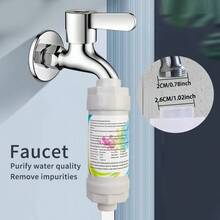 1 pieza Filtro de grifo de cocina blanco, elimina metales pesados e impurezas