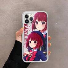 Funda de teléfono Oshi No Ko Anime Ai Hoshino compatible con  14 13 12 11 Pro Max Mini X Xs XR 6 7 8 Plus SE 2020, funda transparente, compatible con funda de  17, funda de  17 Pro, funda de  17 Pro Max - z9 - Ver 11