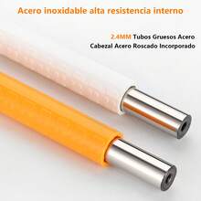 ANTSAY Barra de Seguridad para Baño 2 Piezas,30CM Pasamanos para Baño con Silicona Antideslizante,12 pulgadas Agarraderas para Baño con Círculo luminoso de Visión Nocturna para Baño y Escalera - Blanco - Ver 3