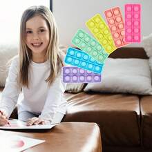 6 Peças Jogos de Matemática com Quadros Dez para Crianças, Brinquedos de Lógica e Pensamento, Aprendizagem Educacional de Matemática, Prática de Ensino com Reconhecimento de Cores, Jogos Interativos Pais-Filhos em Silicone Macio e Durável, Presentes para Idades 3+
