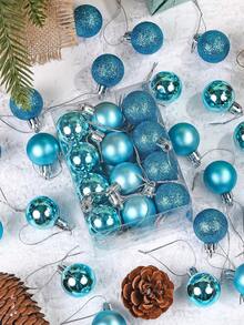 24pcs/Set 1.18inch Mini Shatterproof Christmas Balls, Creative Home Decor Christmas Ornaments, Christmas Tree Hanging Pendants, Christmas Decorative Hanging Balls For Holiday Party, Christmas Party, Room Decor, Scene Decor, Festival Decor, Home Decor, Holiday Decor, Party Favors, Room Decor, Window Decor, Bedroom Decor, Home Decoration, Fun Christmas Party Decorations, Merry Christmas, Happy New Year, Christmas Gifts, Christmas Decorations Winter Christmas Decorations Home Christmas Gifts Christmas Decor - Multicolor - View 8