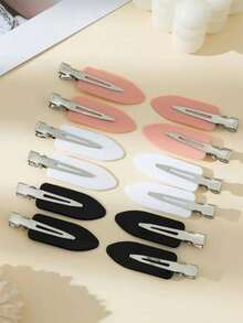 12pcs/6pcs/2pcs Black And White Pink Simple And Fashionable Women's Seamless Bangs Hair Clips Makeup Seamless Hair Clips Side Clips Suitable For Daily Face Wash, Makeup And Skin Care. Casual, Hair Accessories Hair Tools, Curly Hair Accessory, Fall,Travel,Hair Tools,Accessories Women,Hair Stuff,Fall,Hair Accessories, Travel,Hair Accessories,Accessories Women,Hair Accessory Women,Hair Tools,Hair Stuff,Stuff,Beauty Accessories,Gifts,Travel,Gifts For Women,Hair Stuff,Stocking Stuffers