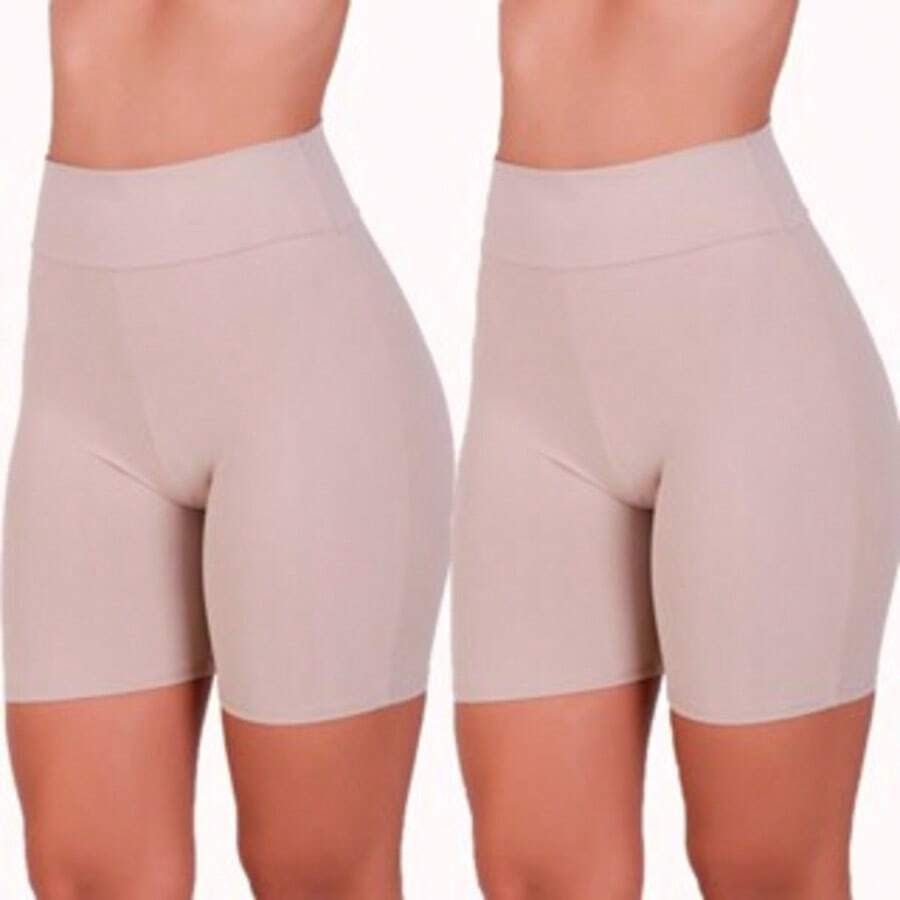 Kit 2 Short Anagua Second Skin High Waist Shaping - Beis - Ver 1