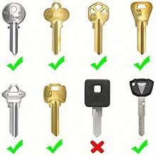 8pcs Silicone Elastic Key Cap Set For Men, Flexible Key Set, Key Identification Label Cover, Easy To Identify Doors - 彩色 - 查看 4