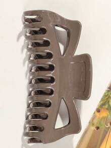 1pc Plastic Hair Clip For Updo Clips - Stylish And Simple Hair Accessory For Girls With High Ponytail Winter Claw Clips Bowknot Hair Claws Elegant Hair Clutch