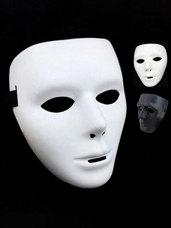 Halloweenowa hip-hopowa maska śmierci w kształcie litery V, tancerka, biały hip-hopowy duch, spacer, pełna twarz, makijaż imprezowy, maskarada, mężczyźni i kobiety