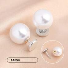 10/12/14mm Pearl Buttons, Anti-Slip Buttons, No-Sew Fixed Clothes Pins, Shirt Collar Pins, Hidden Buttons, Brooch Buttons