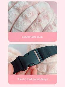 YITUMU Cuscino poggiatesta per auto - Morbido design a fiocco in peluche, cuscino invernale confortevole per sedile auto, cuscino di protezione per il collo, disponibile in più colori