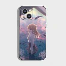 Oshi No Ko, Oshi No Ko IPhone Case, Oshi No Ko Aqua Anime Phone Case For IPhone 16, 15, 14, 13, 12, 11 Plus, Pro Max, XS, X, XR, SE, Mini, 8, 7, Soft Black Silicone Case - Z1 - 查看 6