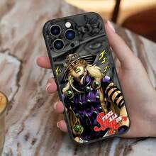 1 pezzo Custodia per iPhone Berserks, modalità Steel Ball Run di Gyro Zeppeli, in silicone morbido per iPhone 16 15 14 13 12 11 Plus Pro Max