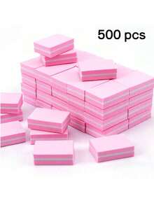 1/10/30/50/100/150/300/500片装迷你指甲抛光块，适用于亚克力指甲和天然指甲，100/180目指甲抛光块，散装指甲抛光块，专业美甲锉