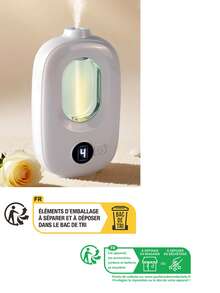 AOYI 香薰机套装，适用于精油、浴室空气清新剂、500mAh 可充电电池、电动香薰机、香氛扩散器，适用于房间、办公室、卧室、厨房、书房、工作、入口、酒店、公寓、冥想、放松、除臭等家居必需品 - 彩色 - 查看 11