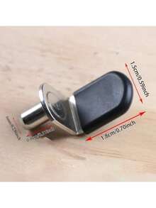 20 Pack Metallregalhalterungen, Lochstanzen Regalstützbolzen, Heimrenovierungs-Hardware, Regalvertiefungen und -stopper für Holzregale - Verschiedenfarbig - Übersicht 9