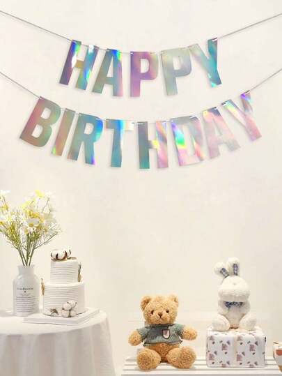 Bandera de papel plateado de colores para fiesta de cumpleaños, adecuada para colegas, maestros, personal médico, cumpleaños, inauguración de la casa, jubilación, graduación, regalos de Navidad y Año Nuevo