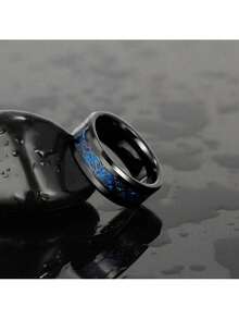 Wedding Couple Rings 1 Pcs Jewelry Charm Couple Rings For Men Stainless Steel Celtic Dragon Ring Heart Black  Women Wedding Rings Set Valentine's Day Gift - 男士戒指 - 查看 5