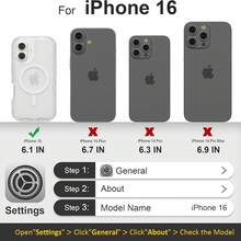 适用于 iPhone 16/15/14/13/12/11 系列透明手机壳，兼容 MagSafe，三层磁性充电壳，iPhone 16 Pro Max 重型防震防摔手机壳，适用于圣诞节、生日、新年礼物、冬季、送给家人、朋友、生日、女朋友、男朋友的礼物，送给家人、朋友、孩子、生日、春季、节日、男朋友、女朋友、情人节 - 無色 - 查看 26