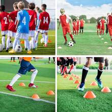 42pcs Agility Ladder Football Training Equipment Set Include 4 Agility Hurdles 24 Cones Running Parachute 12ft Ladder - Orange - View 11