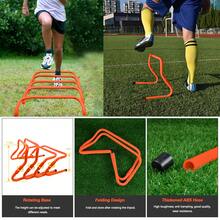 42pcs Agility Ladder Football Training Equipment Set Include 4 Agility Hurdles 24 Cones Running Parachute 12ft Ladder - Orange - View 4