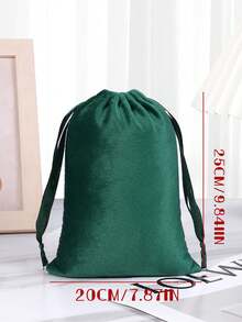 Personalized Custom Christmas Bag, Velvet Christmas Bag, Christmas Eve Gift Box, Large Capacity Christmas Bag, Printed With Name And Initial, Christmas Party Gift Bag