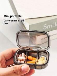 2/1 Portable Mini Pill Box - Daily Pill Splitter Box, Medication Divider Anytime, Anywhere, Sunday Travel Pill Box, Dust-Proof ABS Material, Compact Design Suitable For Work, Going Out And Daily Use, Easy To Carry, Large Capacity, Waterproof, Not Easy To Damage - Multicolor - View 10