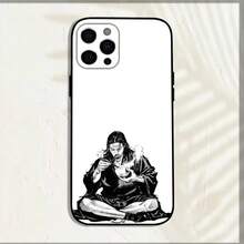 Funda de teléfono Vagabond Miyamoto Musashi compatible con  16,15,14,13,12,11,Pro,X,XS,Max,XR,Plus,Mini, funda negra suave, compatible con funda de  17, funda de  17 Pro, funda de  17 Pro Max - z6 - Ver 11