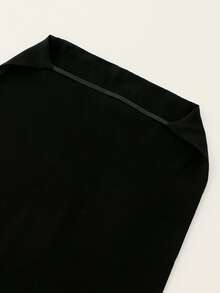 1 pièce Niqab élastique de couleur unie pour femmes, voile facial léger et respirant, facile à porter, convient pour être assorti avec le hijab et l'abaya pour s'habiller - Multicolore - Voir 3