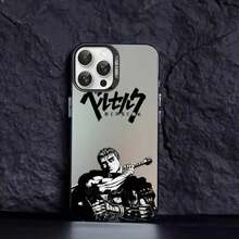 Funda de teléfono de anime caliente  Guts compatible con  16 15 14 13 12 11 Pro Max X XR XSMAX 8 7 Plus, funda trasera mate a prueba de golpes y anti-caída, compatible con funda de  17, funda de  17 Pro, funda de  17 Pro Max - z8 - Ver 8