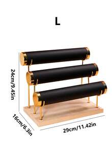 1 Piece Set Of White/Black/Beige/Pink/Green Solid Wood Velvet Gold Jewelry Rack Bracelet Display Rack Bracelet Display Rack Jewelry Display Rack