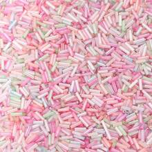 10g/Pack Tube Glass Seed Beads, Round Spacer Beads Suitable For DIY Handmade Bracelets, Necklaces, Earrings, Pendants, Crafts (Approx. 2mm Diameter, 6mm Length, 0.7mm Hole)